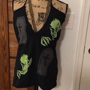 Goth halter tee